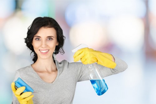 Local carpet cleaning setup for a Barnes property with furniture nearby