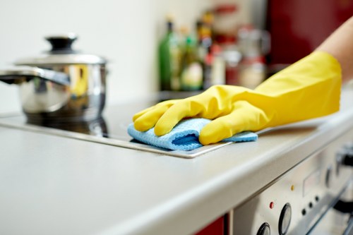Commercial carpet steam cleaning in a Barnes office or workspace