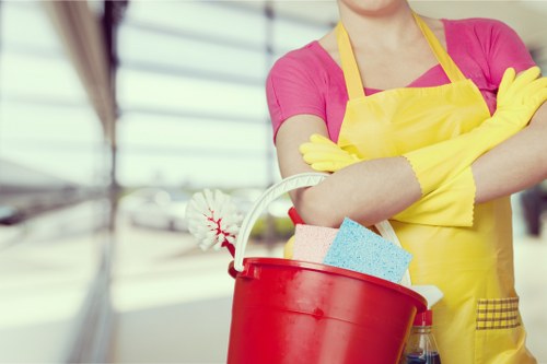 Safety-focused carpet cleaning preparation in a Barnes property