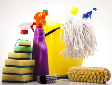 Local transfer station sorting recyclable materials from carpet cleaning operations