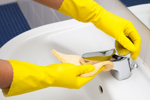 Careful furniture cleaning in a Barnes residential property